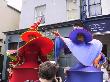 Two charming stilted ladies