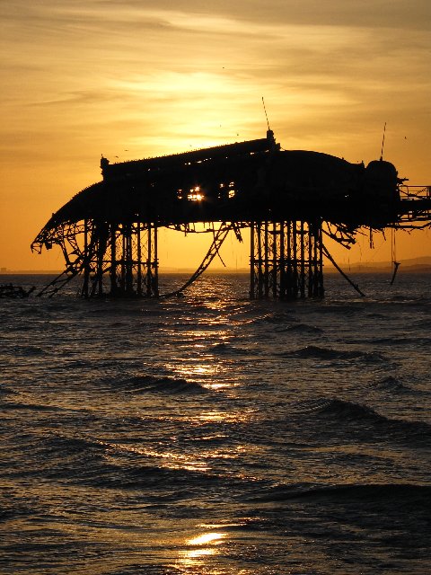 West Pier Ballroom at sunset