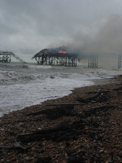 Pier and Debris