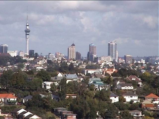 The view of Auckland from Cayne's flat