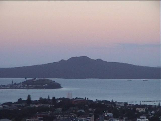 Sunset over Rangitoto