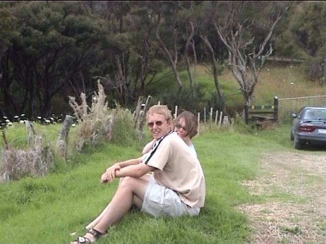 Cayne and Jane at Whangarao harbour