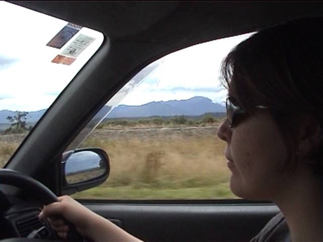 Jane driving