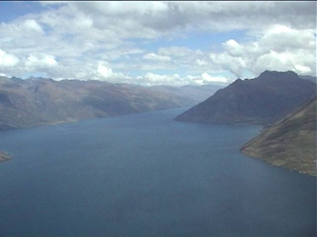 Lake Wakatipu, taken from the plane