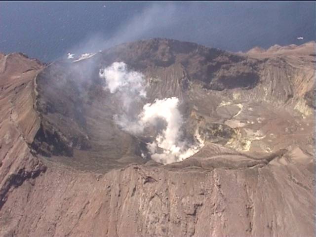 White Island from the helicopter