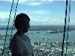 Jane in one of the skytower observation decks