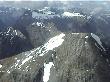 A view of one of the mountains from the plane