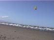 Richard and the kite again at Rabbit Island