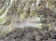 On White Island, the sulphur deposits